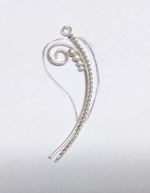 Judy Larson's Bali Style Earrings - , Contemporary Wire Jewelry, Stamping, Stamps, Butane Torch, Soldering, Solder, Drilling, Drill, check the wires for fit audition the balls